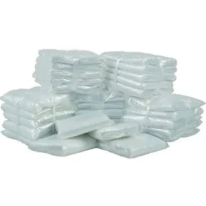 Saco Plástico PEBD 50x70cm Espessura 0.12 Reforçado Transparente – Saco Baixa Densidade para Roupas, Peças e Indústria – Pacote c/ 1kg