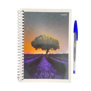 Caderno 1/4 Espiral Capa Flexível 96 Folhas – Unidade