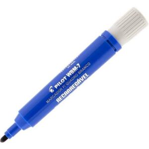 Caneta Marcador para Quadro Branco Ponta Redonda Azul – Unidade