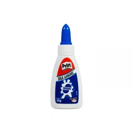 Cola Branca Escolar Líquida Tenaz Pritt 35g Lavável Não Tóxica – Unidade Cola Branca Escolar Líquida Tenaz Pritt 35g Lavável Não Tóxica – Unidade - Imagem 1