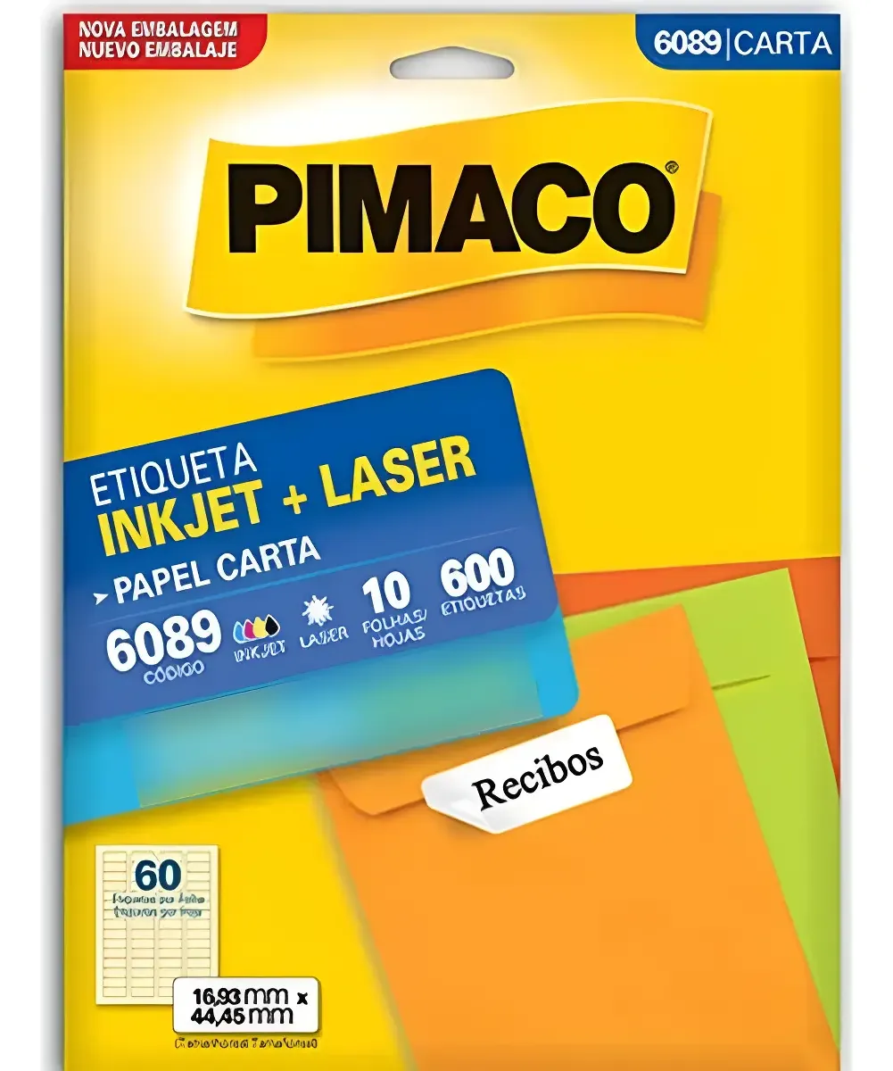 Etiqueta Pimaco CR6280 Carta 25,4x66,7mm 25 Folhas (750 Etiquetas) – Etiqueta de Mala Direta, Endereçamento e Código de Barras Etiqueta Pimaco CR6280 Carta 25,4x66,7mm 25 Folhas (750 Etiquetas) – Etiqueta de Mala Direta, Endereçamento e Código de Barras