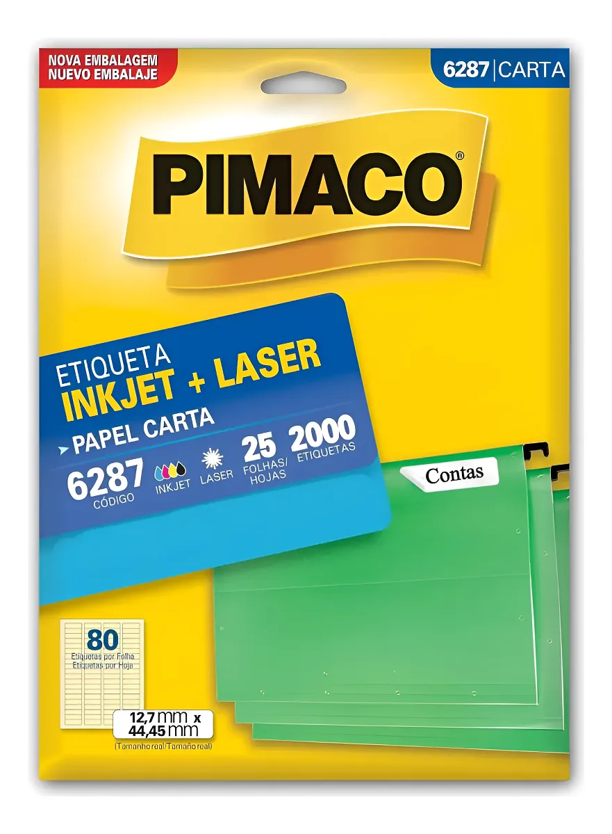 Etiqueta Pimaco CR6287 Carta 12,7x44,4mm 25 Folhas (2000 Etiquetas) – Etiqueta Estreita para Cabos, Lombadas Finas e Tubos Etiqueta Pimaco CR6287 Carta 12,7x44,4mm 25 Folhas (2000 Etiquetas) – Etiqueta Estreita para Cabos, Lombadas Finas e Tubos